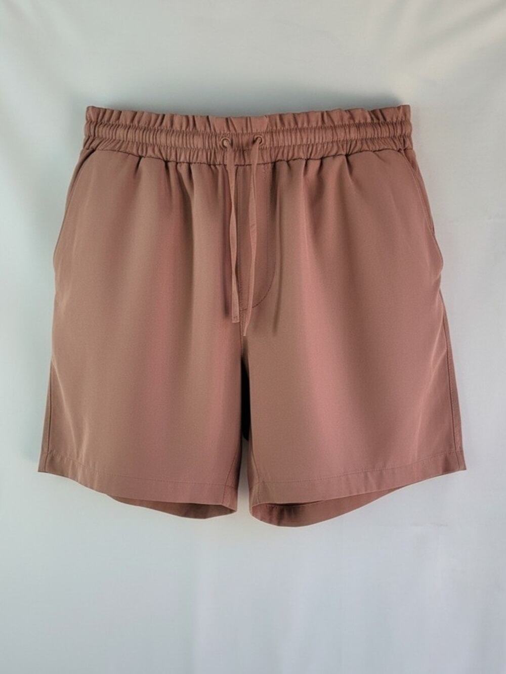 MONDETTA Performance + Luxury Pull-On Athletic Shorts Women's XL Taupe Brown